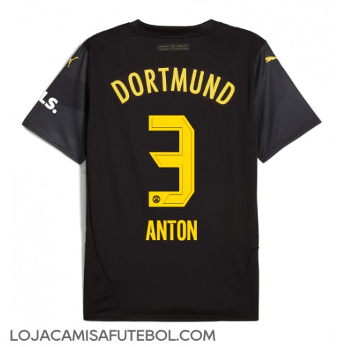 Camisa de Futebol Borussia Dortmund Waldemar Anton #3 Equipamento Secundário 2024-25 Manga Curta